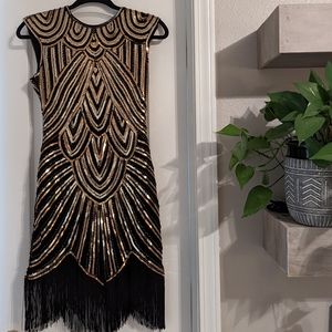 1920s Gatsby Dress size XS comes with accessories!